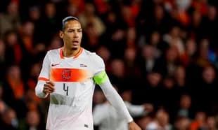 Player in Netherlands jersey during match action