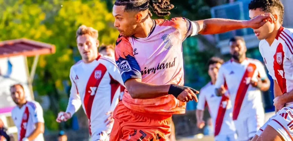 Indy Eleven player in action against Forward Madison