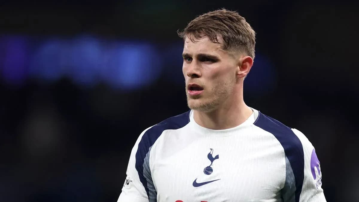 Player in Tottenham jersey during match