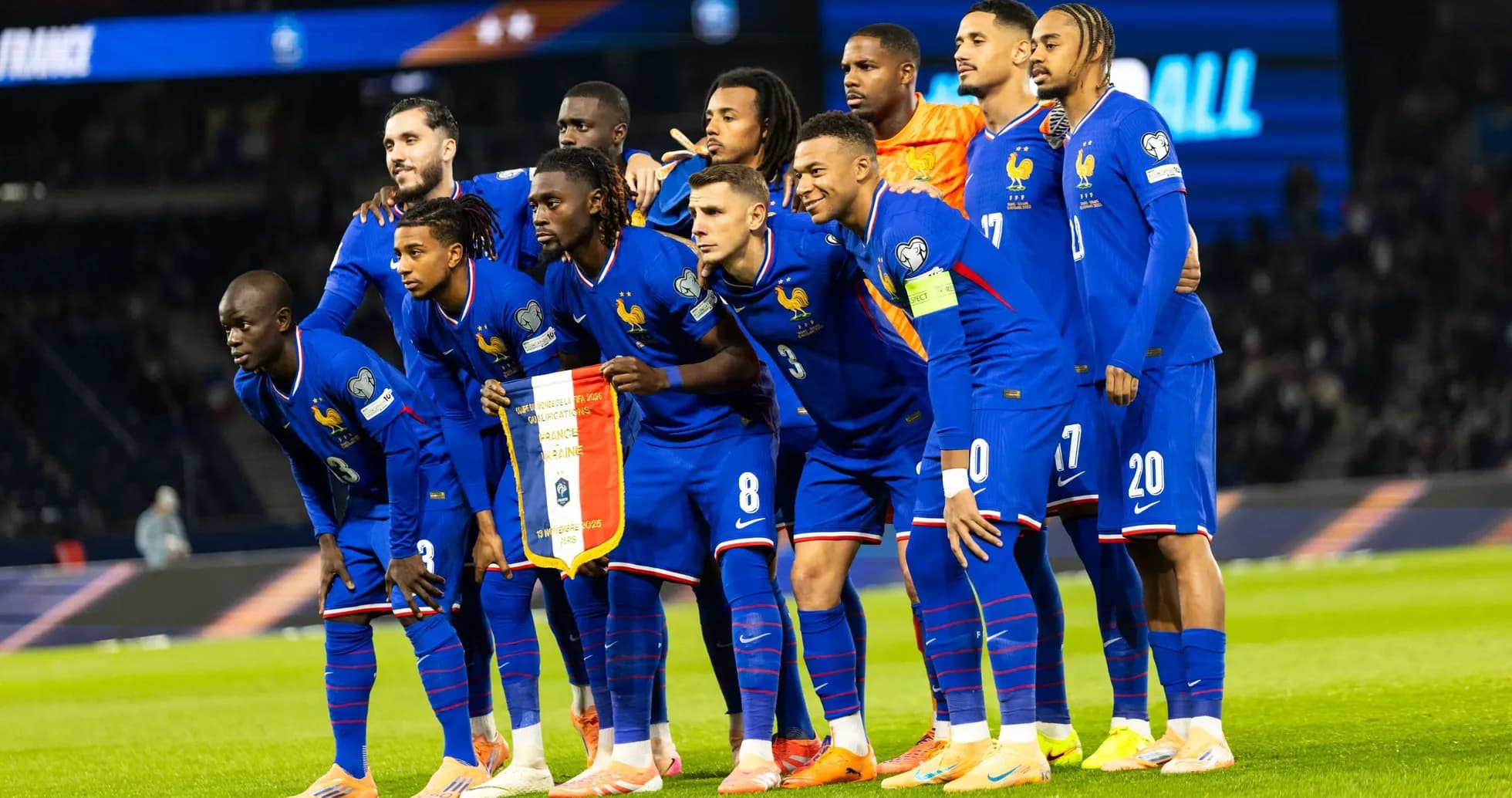 France national team posing for photo