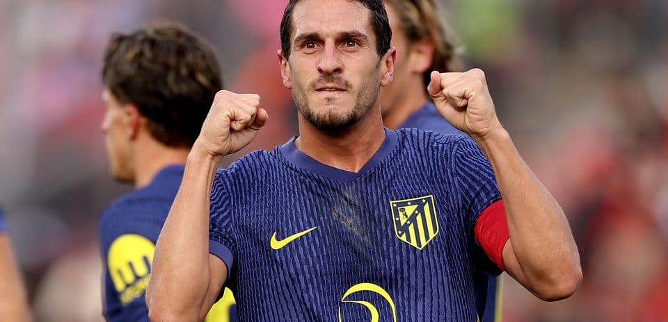 Atletico Madrid player celebrating during match