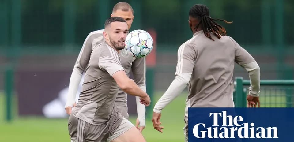 Player passing ball during training session