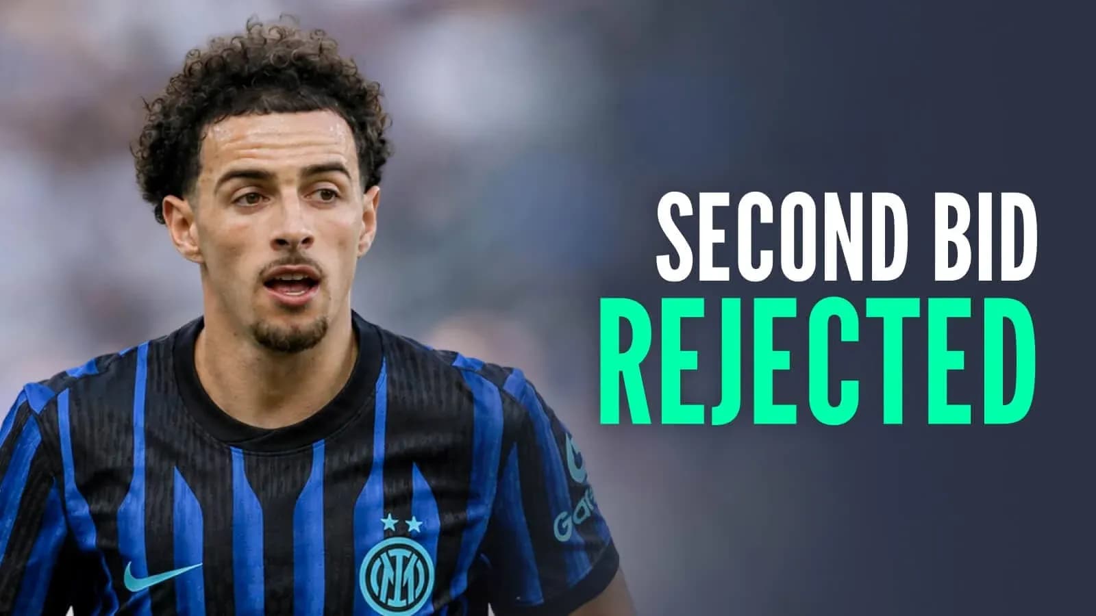 Player in Inter Milan jersey during match action