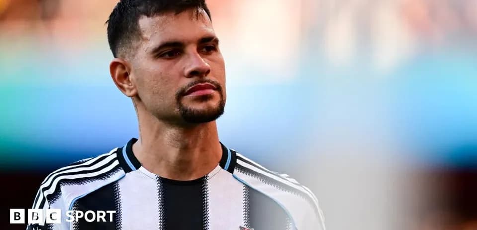 Newcastle United player during a match