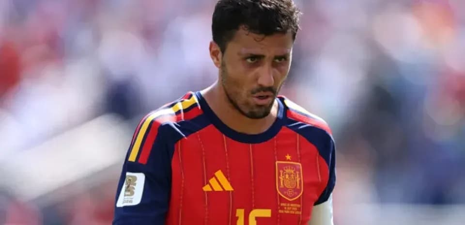 Spanish player in red jersey during match