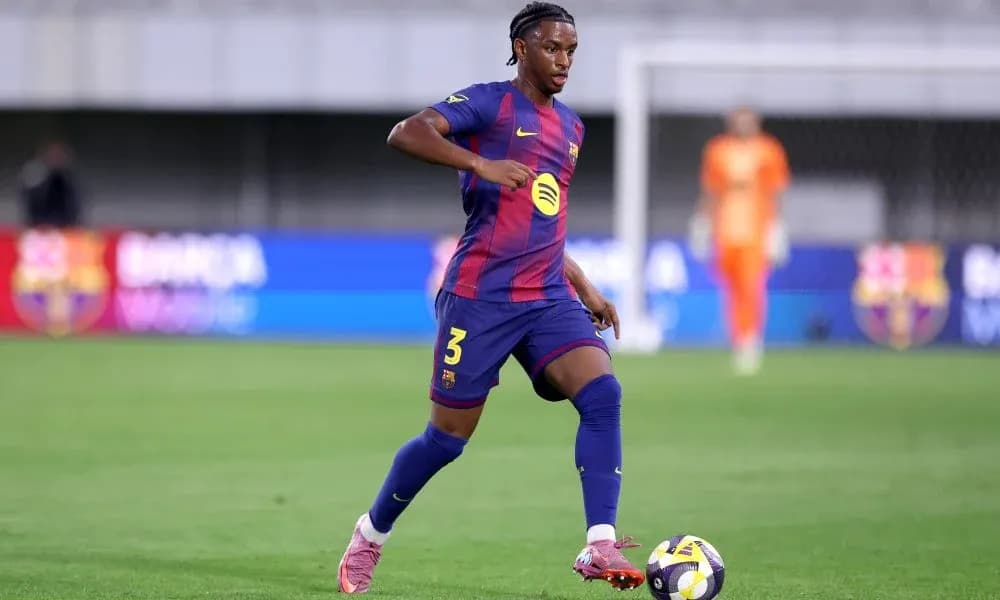 Player dribbling the ball during a match