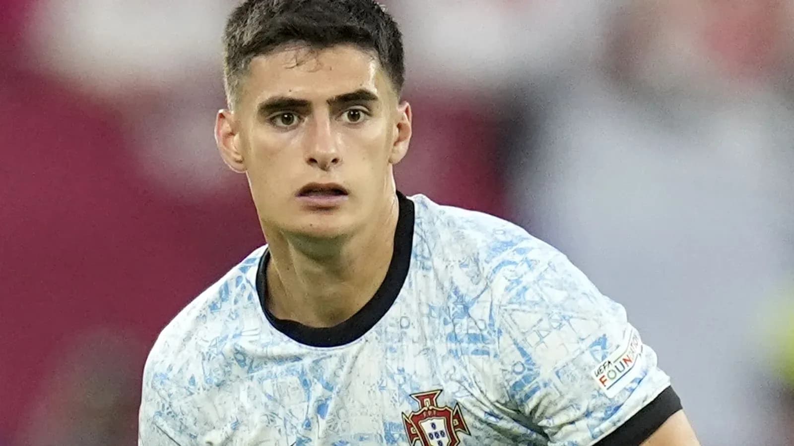 Player in Portugal jersey during a match