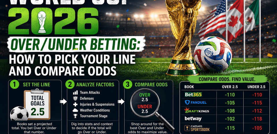 World Cup 2026 Over/Under Betting: How to Pick Your Line and Compare Odds