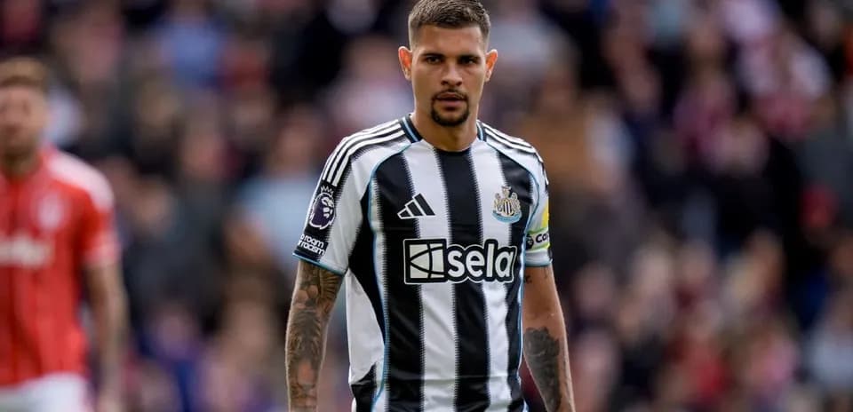 Newcastle player on the pitch during a match