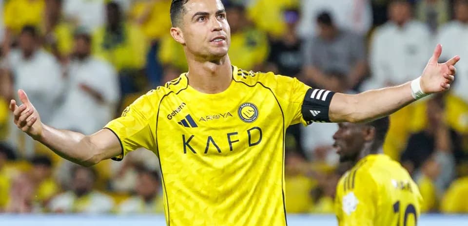 Player gesturing on the field during match