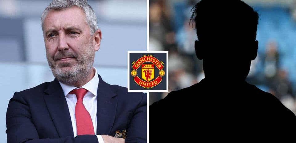 Manager with Manchester United logo and silhouette