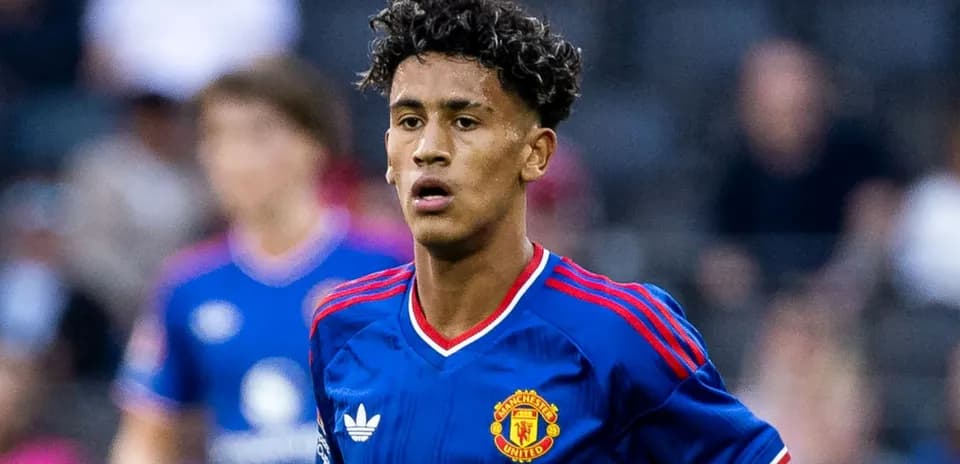 Manchester United player during a match action