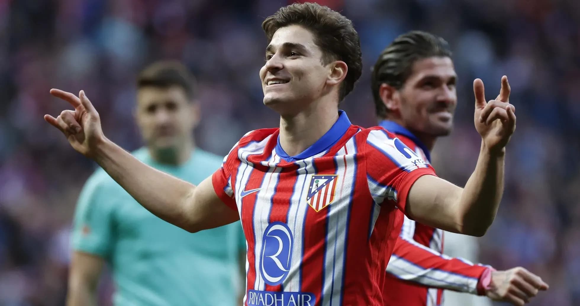 Atletico Madrid player celebrating a goal