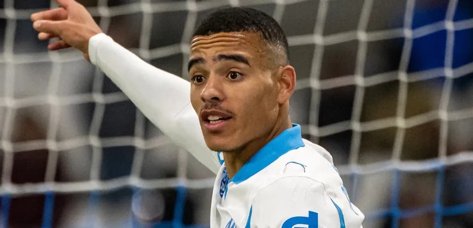 Player gesturing during a football match