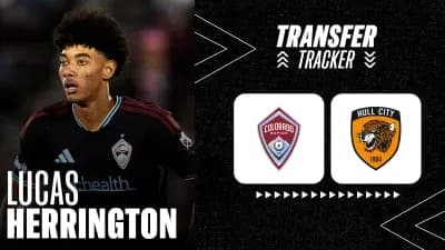 Lucas Herrington during transfer tracker announcement