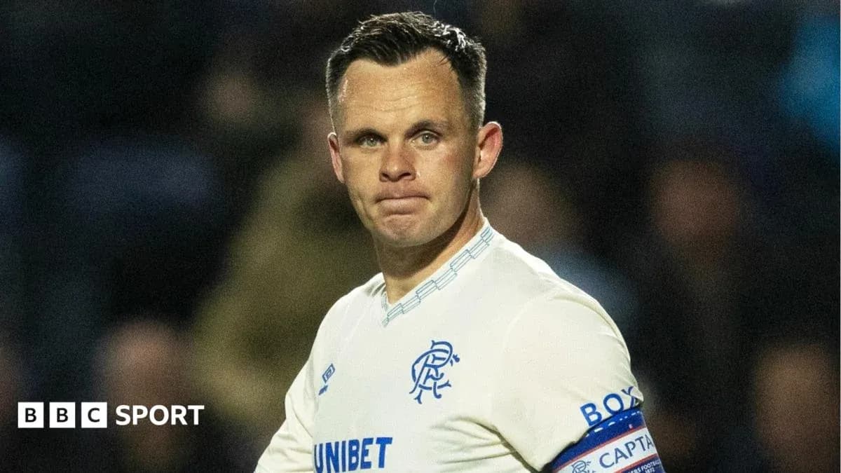 Player wearing Rangers kit during match