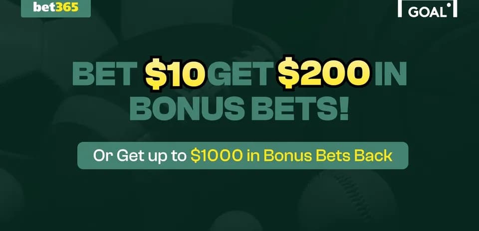 Promotional graphic for bet365 bonus betting offer
