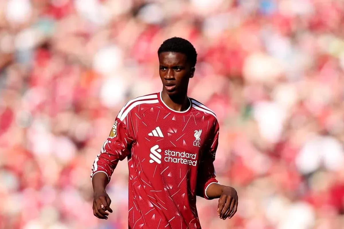 Liverpool player on the pitch during match