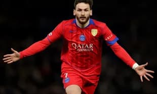 Player celebrating after scoring a goal