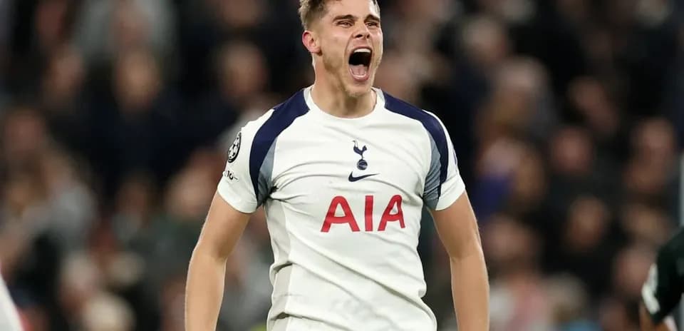Player celebrating during a Champions League match