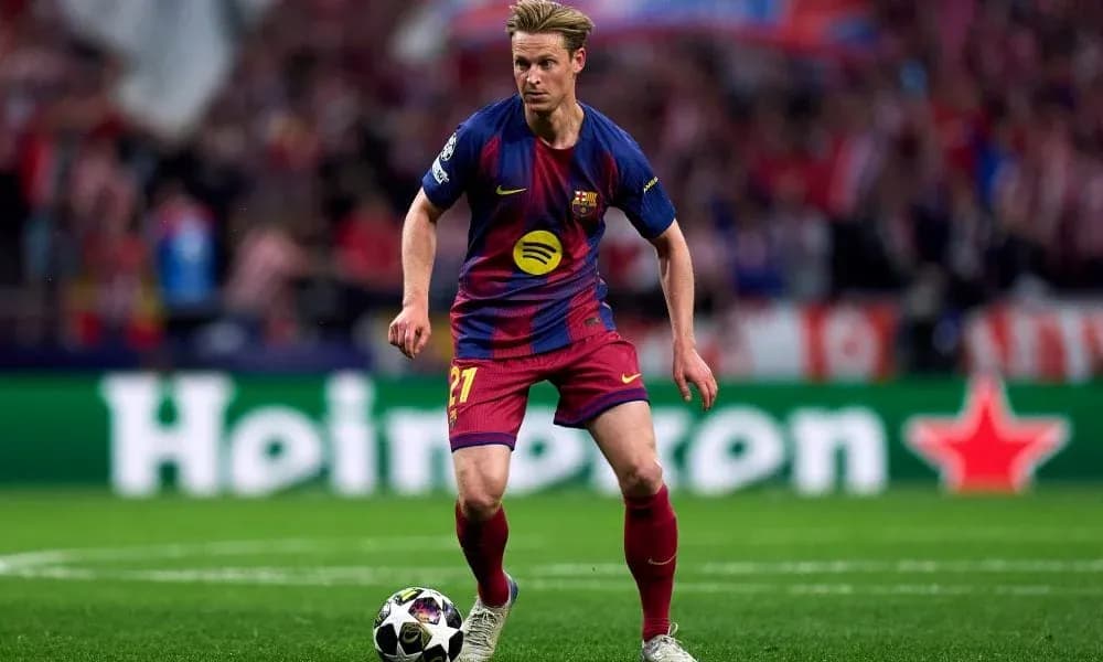 Player in Barcelona kit during match action