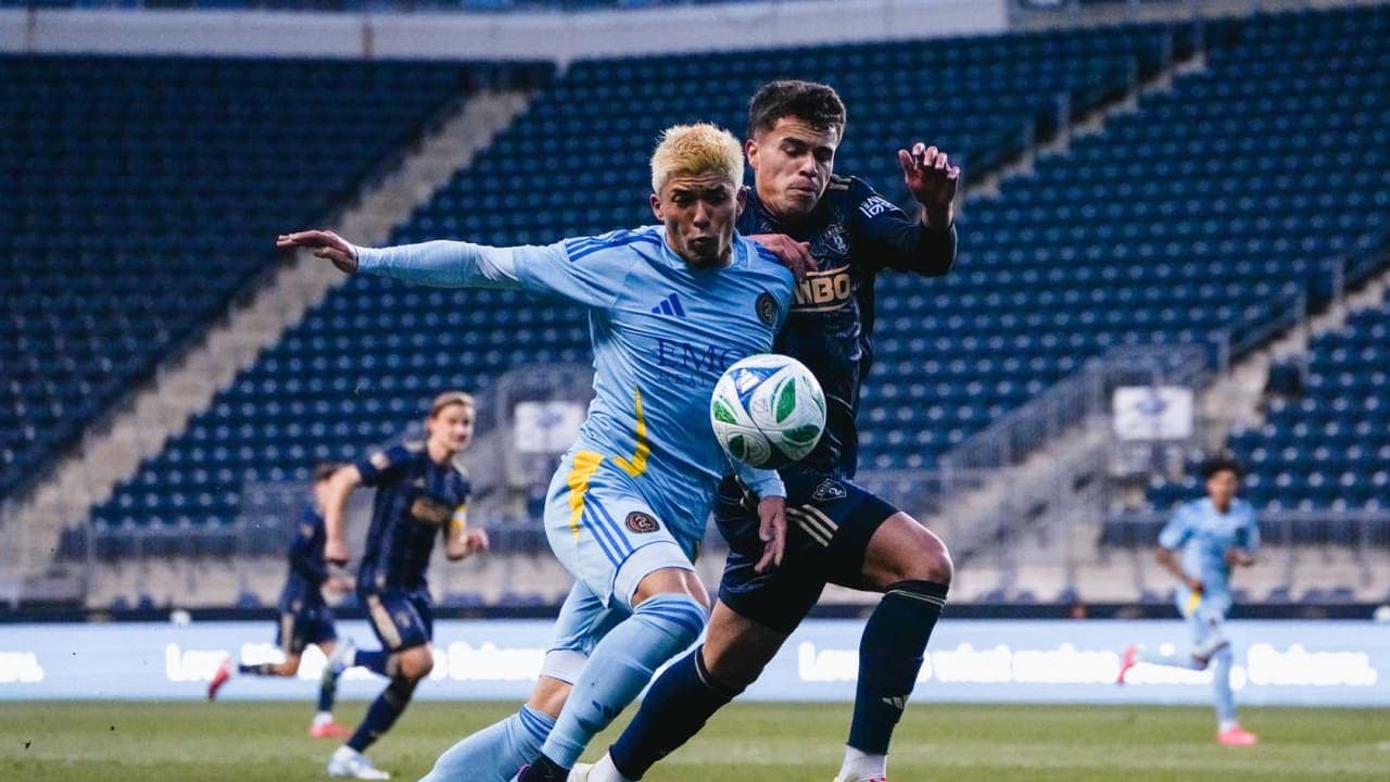 Philadelphia Union II player contesting for the ball
