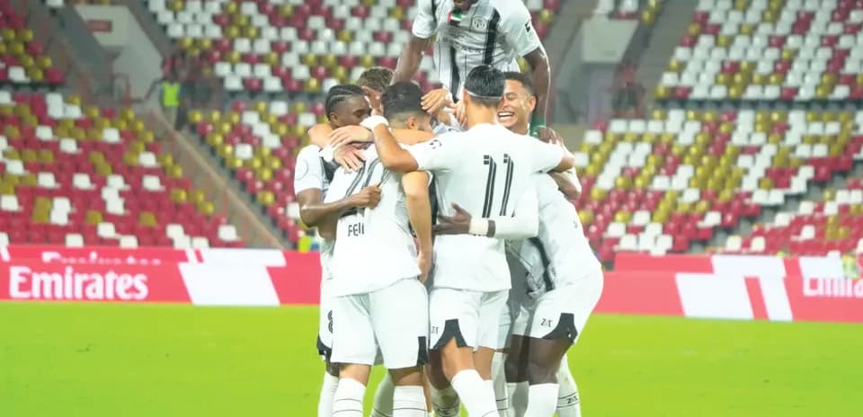 Players celebrating a goal during Pro League U23 match