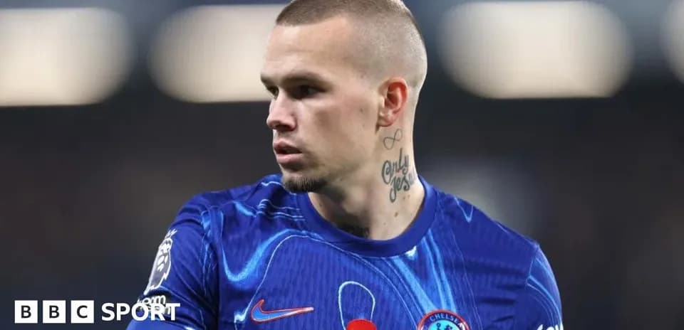 Chelsea player in blue kit during match
