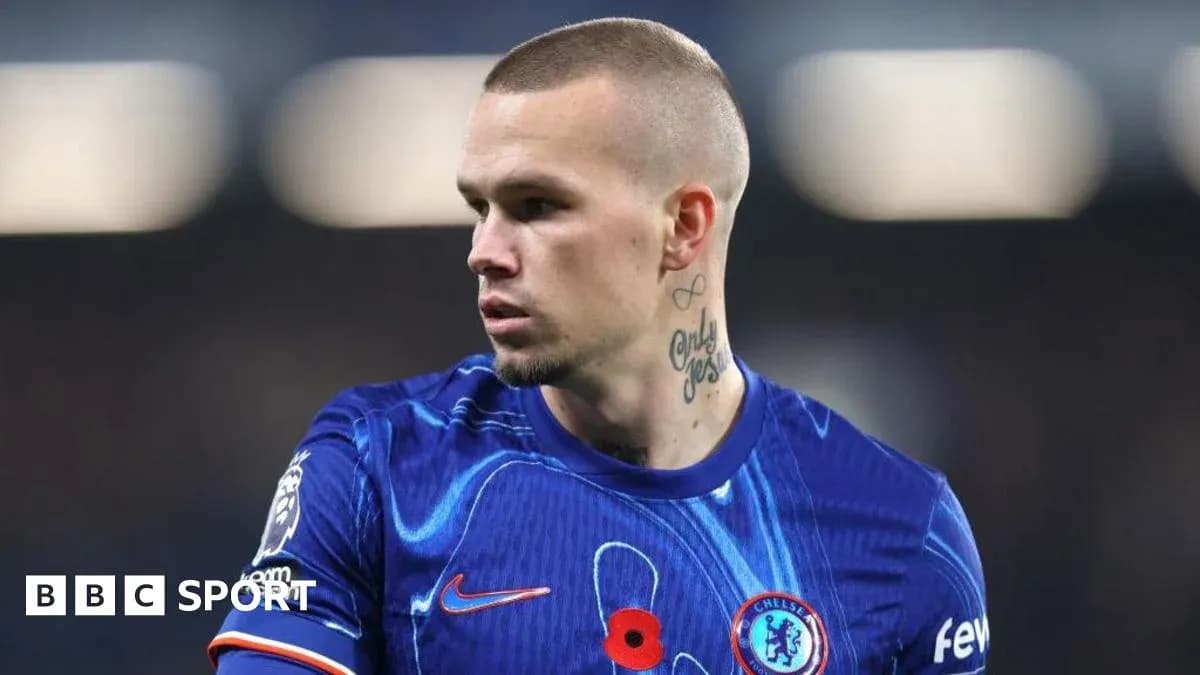 Chelsea player in blue kit during match