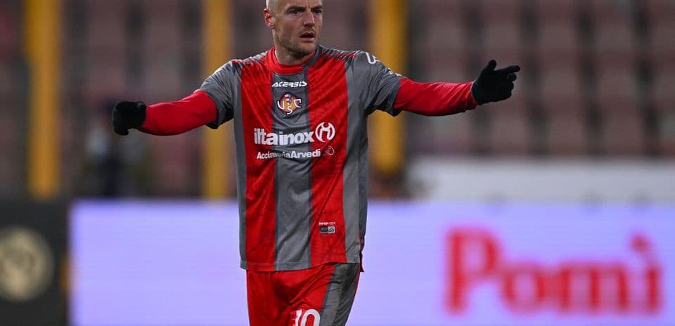 Player gesturing during a football match