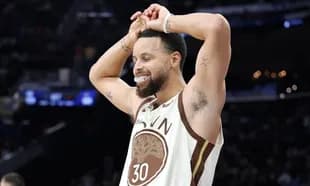 Player celebrating during a basketball game