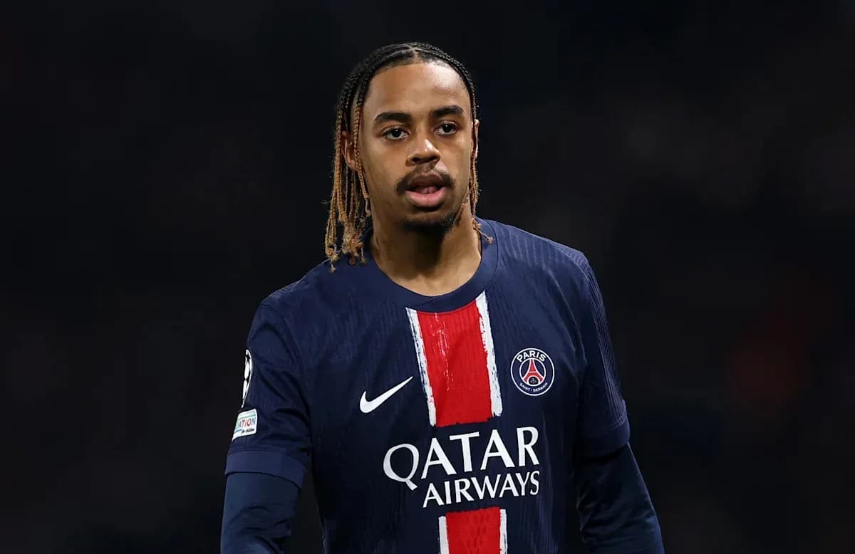 Player wearing PSG jersey during a match