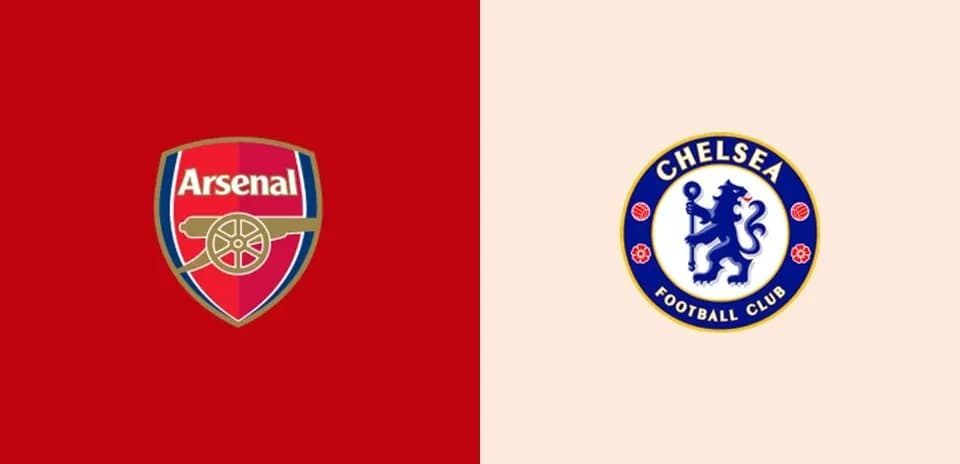 Arsenal and Chelsea football club logos