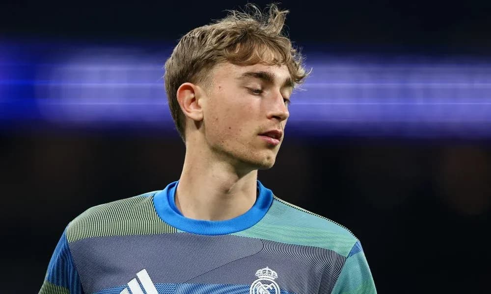 Goalkeeper in Real Madrid jersey during match
