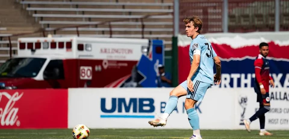 Player kicking ball during Minnesota United II match