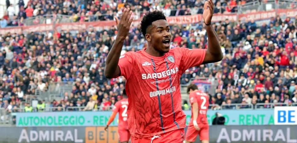 Player celebrating during a match at the stadium