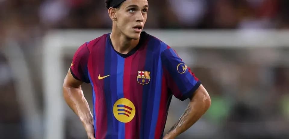 Player in Barcelona jersey during a match