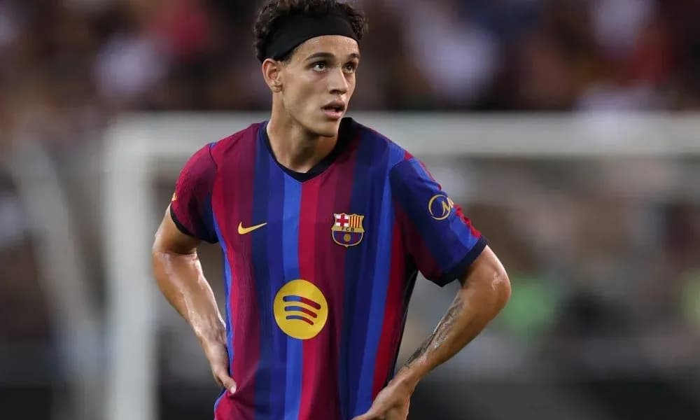 Player in Barcelona jersey during a match