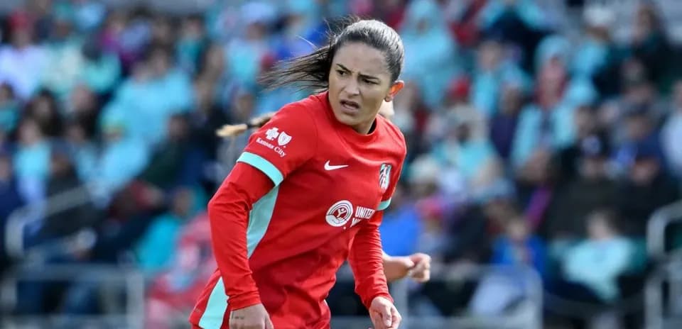 Kansas City player in action during match