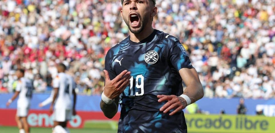 Player celebrating a goal during a football match