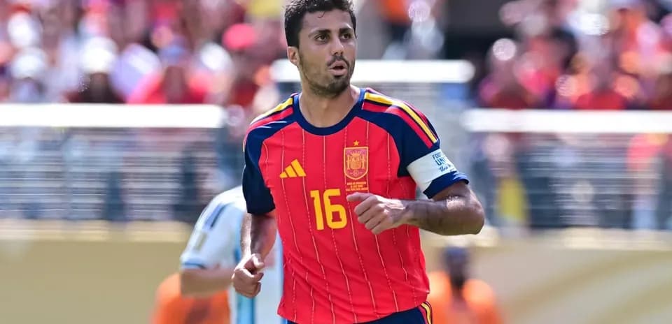 Player wearing Spain jersey during a match