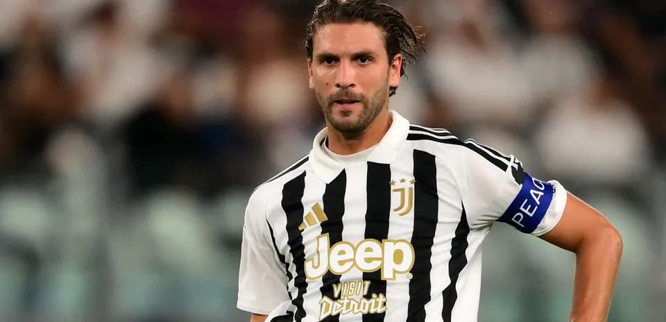 Juventus player in striped jersey during match