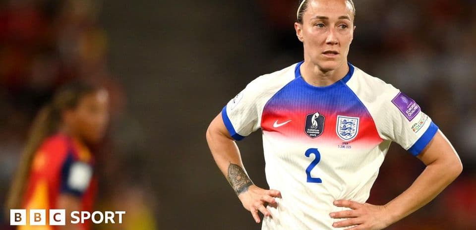 Player in England kit during match, looking concerned