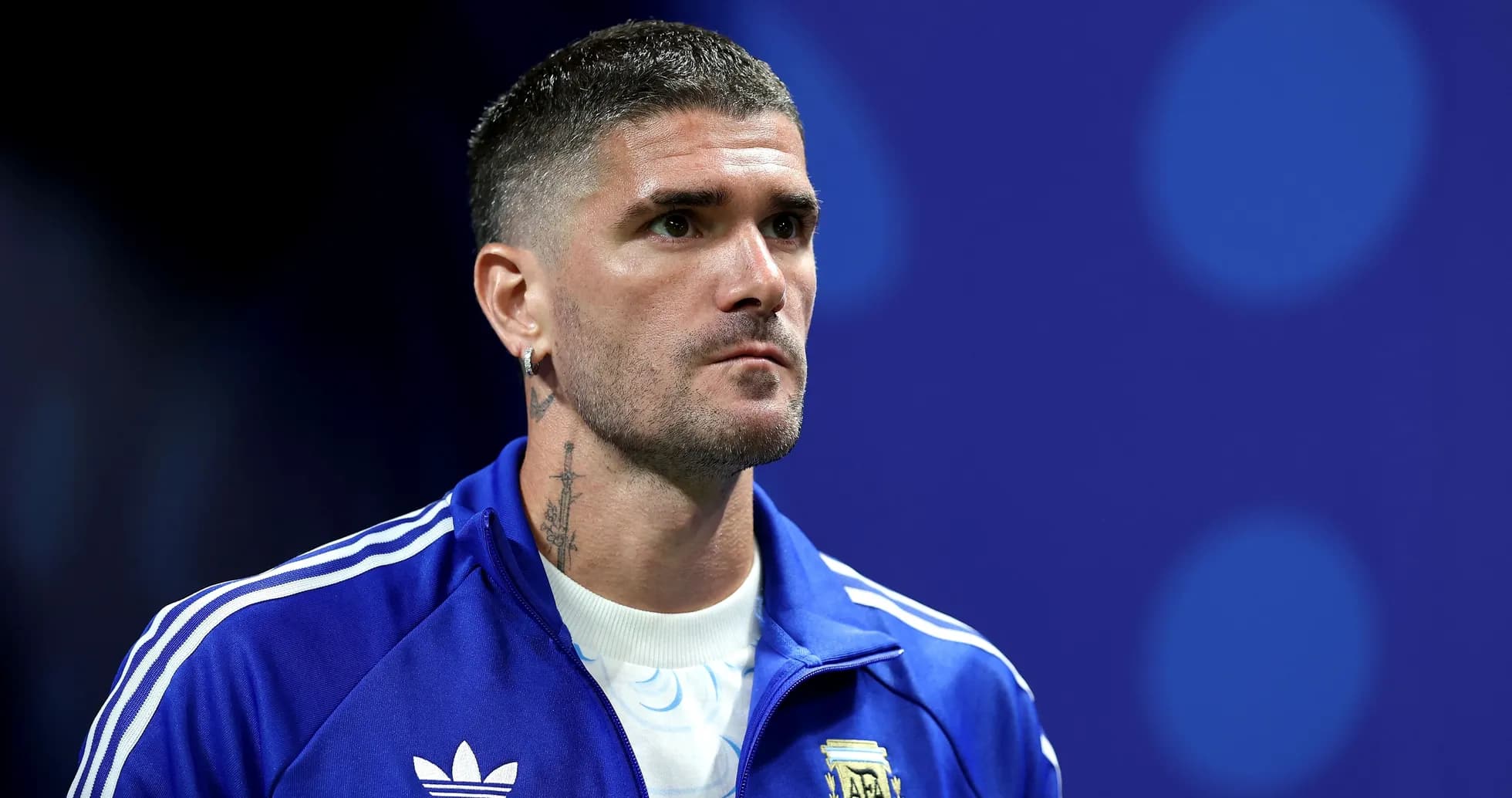 Player wearing Argentina tracksuit during event