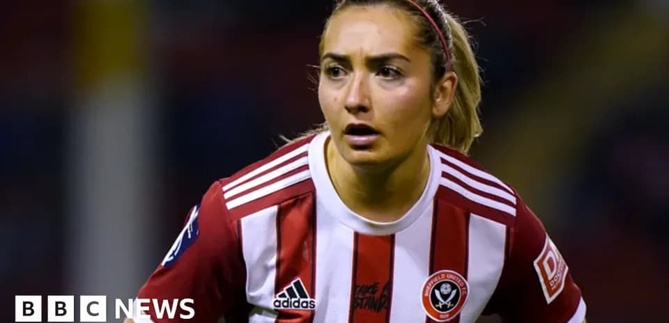 Sheffield United player during a match on field