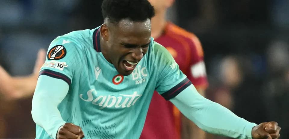 Player celebrating after scoring a goal during match