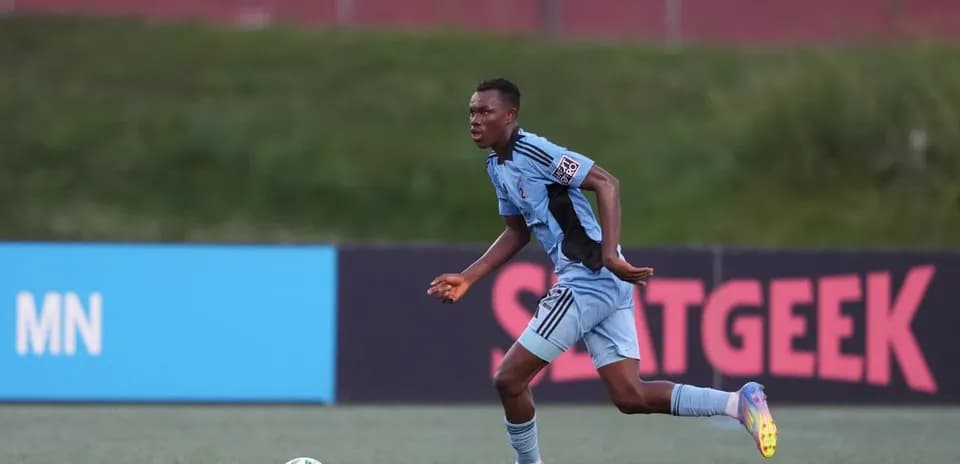 Player in action during Minnesota United II match