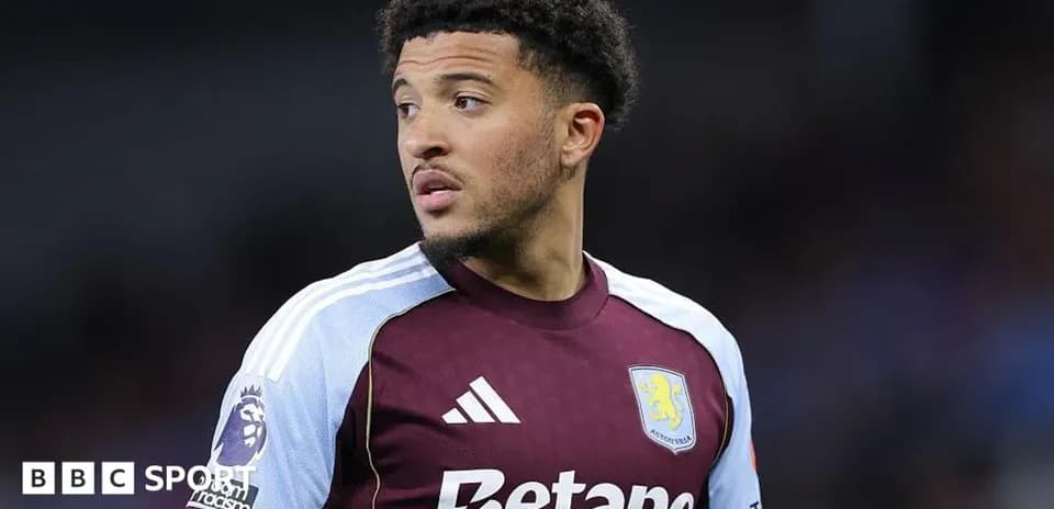 Aston Villa player during match, looking sideways