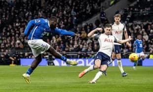 Sunderland player shooting during Premier League match