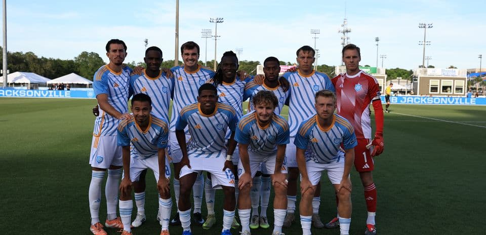 Sporting JAX team photo before USL match